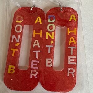Red Statement Earrings